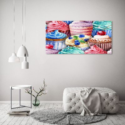 Foto canvas Kleurrijke cupcakes