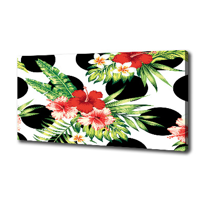 Canvas foto Hawaiiaanse bloemen