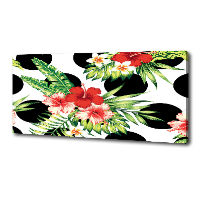 Canvas foto Hawaiiaanse bloemen