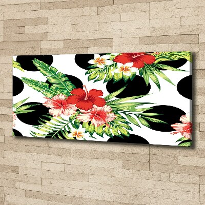 Canvas foto Hawaiiaanse bloemen