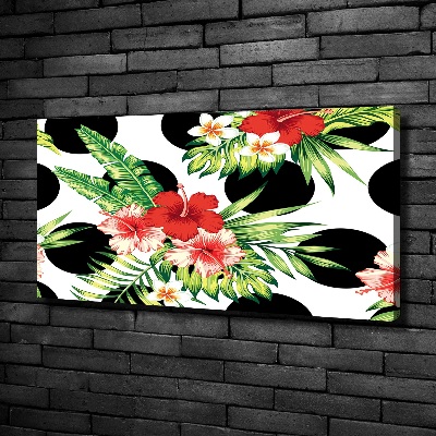 Canvas foto Hawaiiaanse bloemen