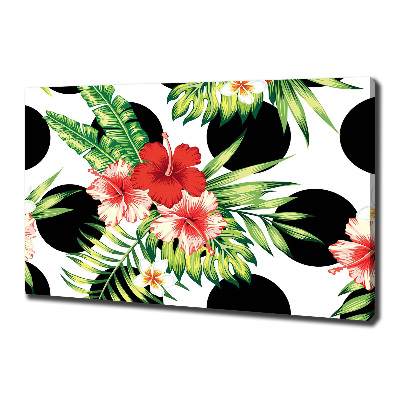 Canvas foto Hawaiiaanse bloemen