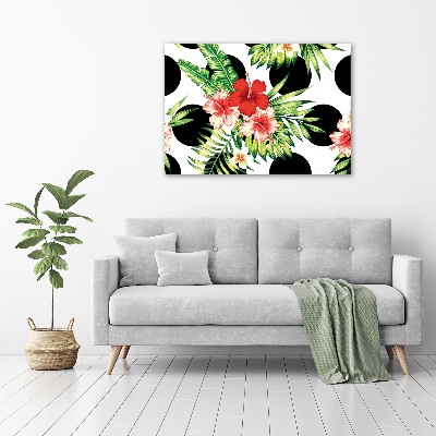 Canvas foto Hawaiiaanse bloemen