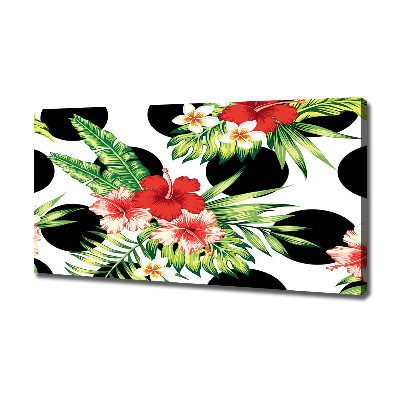 Canvas foto Hawaiiaanse bloemen