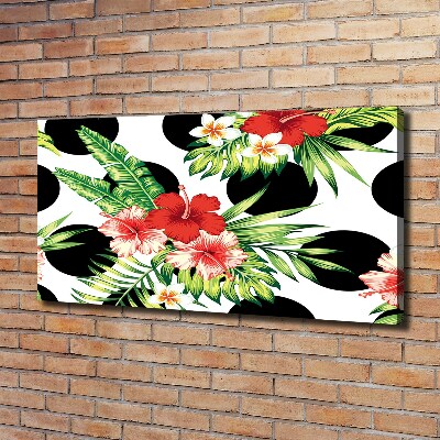Canvas foto Hawaiiaanse bloemen
