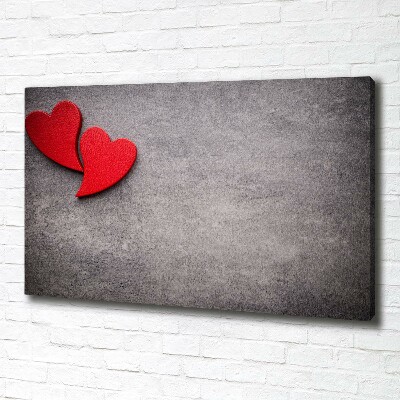 Canvas foto Rode harten