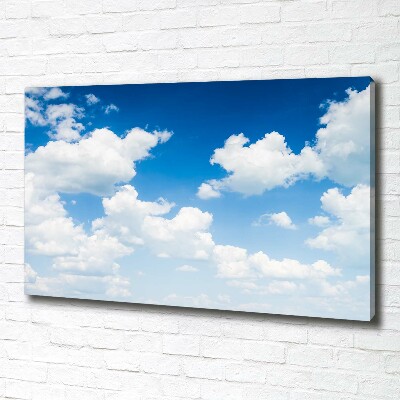Schilderij op canvas Wolken aan de hemel