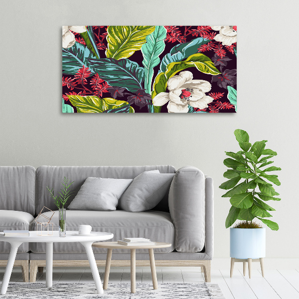 Canvas schilderij Tropische bloemen