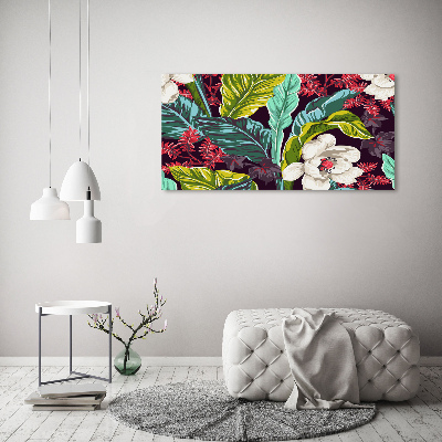Canvas schilderij Tropische bloemen