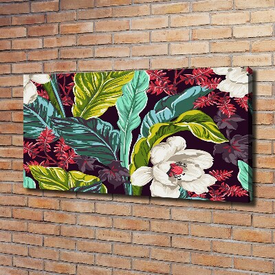 Canvas schilderij Tropische bloemen