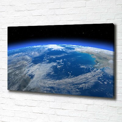Foto canvas Planeet Aarde