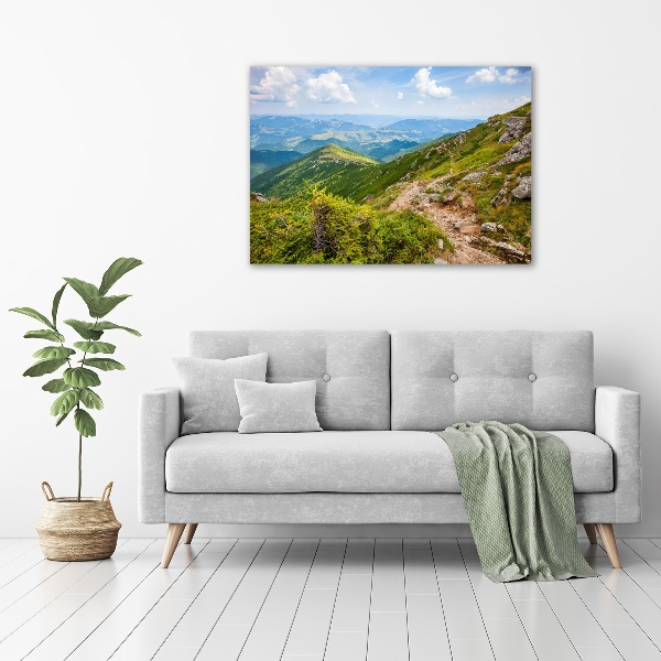 Foto op canvas Groene heuvels