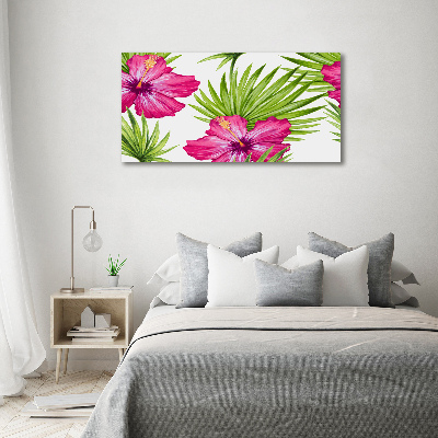 Foto canvas Hawaiiaanse bloemen