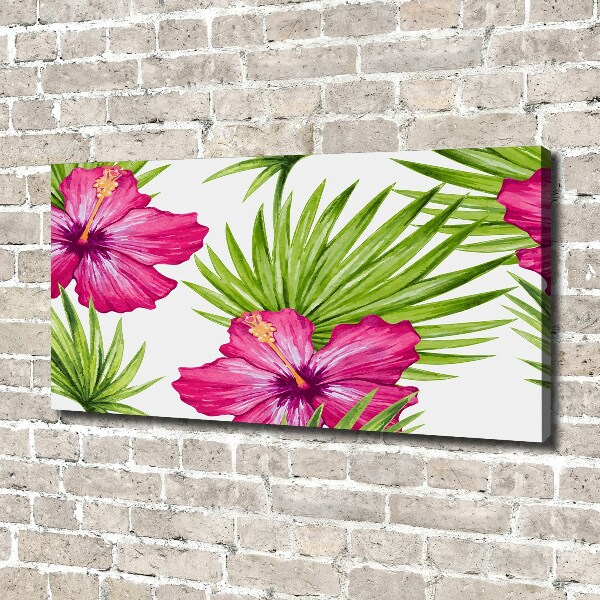 Foto canvas Hawaiiaanse bloemen