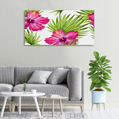 Foto canvas Hawaiiaanse bloemen