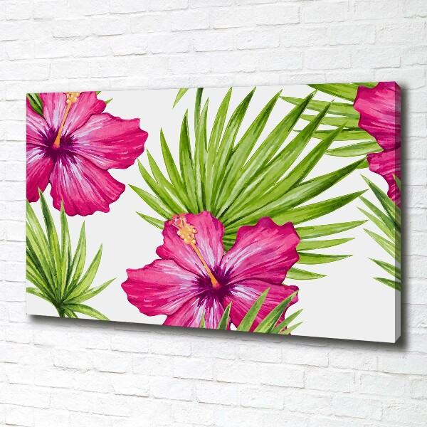 Foto canvas Hawaiiaanse bloemen
