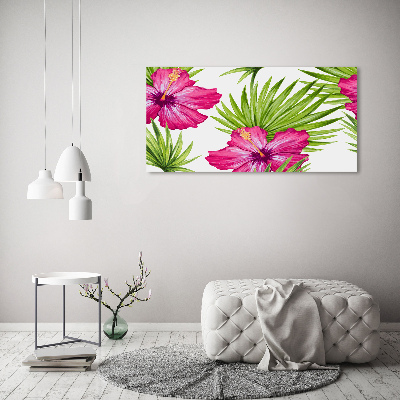 Foto canvas Hawaiiaanse bloemen