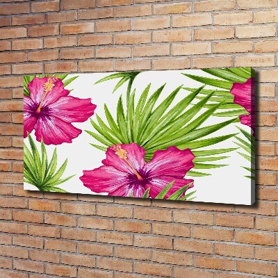 Foto canvas Hawaiiaanse bloemen