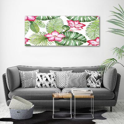 Foto op canvas Tropische bloemen
