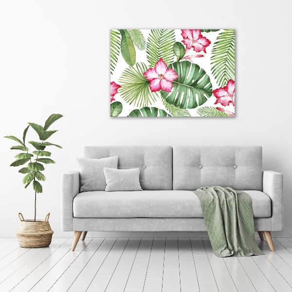 Foto op canvas Tropische bloemen