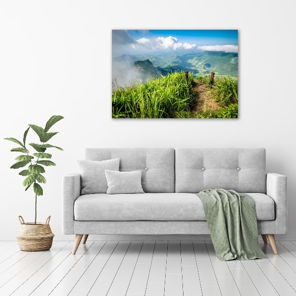 Schilderij op canvas Pad naar de top