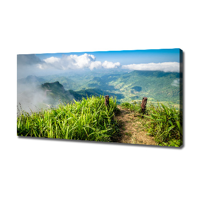 Schilderij op canvas Pad naar de top