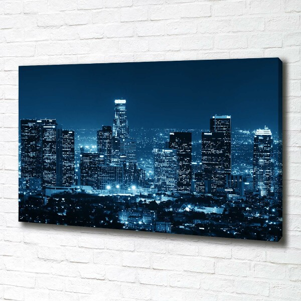 Canvas foto Los Angeles 's nachts