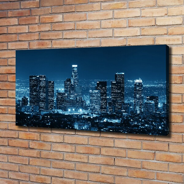 Canvas foto Los Angeles 's nachts