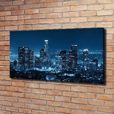 Canvas foto Los Angeles 's nachts