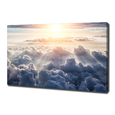 Canvas schilderij Wolken vanuit vogelperspectief