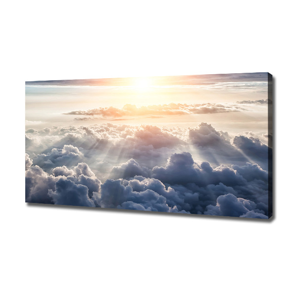 Canvas schilderij Wolken vanuit vogelperspectief