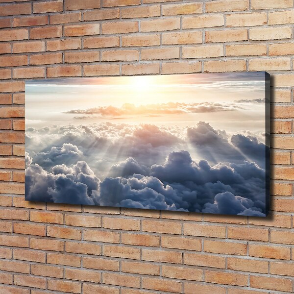 Canvas schilderij Wolken vanuit vogelperspectief