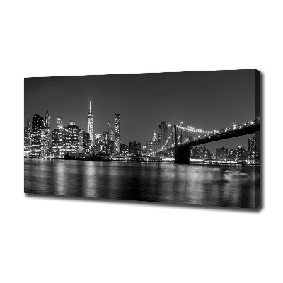 Foto op canvas Manhattan 's nachts
