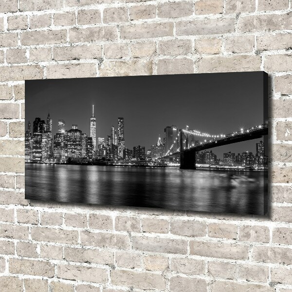 Foto op canvas Manhattan 's nachts