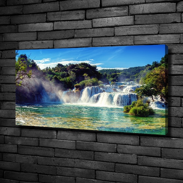 Foto canvas Krka-watervallen