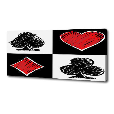 Schilderij op canvas Kaartkleuren