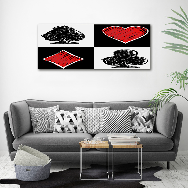 Schilderij op canvas Kaartkleuren