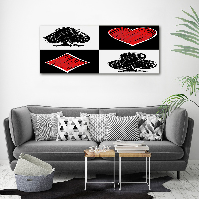 Schilderij op canvas Kaartkleuren