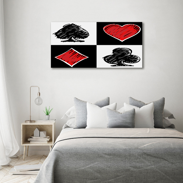 Schilderij op canvas Kaartkleuren