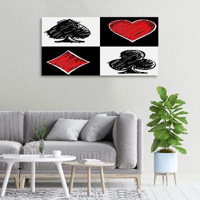 Schilderij op canvas Kaartkleuren