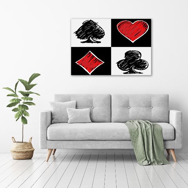 Schilderij op canvas Kaartkleuren