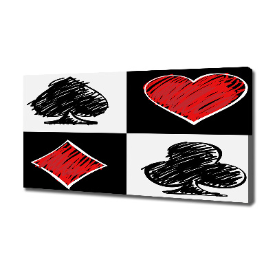 Schilderij op canvas Kaartkleuren