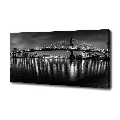 Canvas foto Manhattan 's nachts