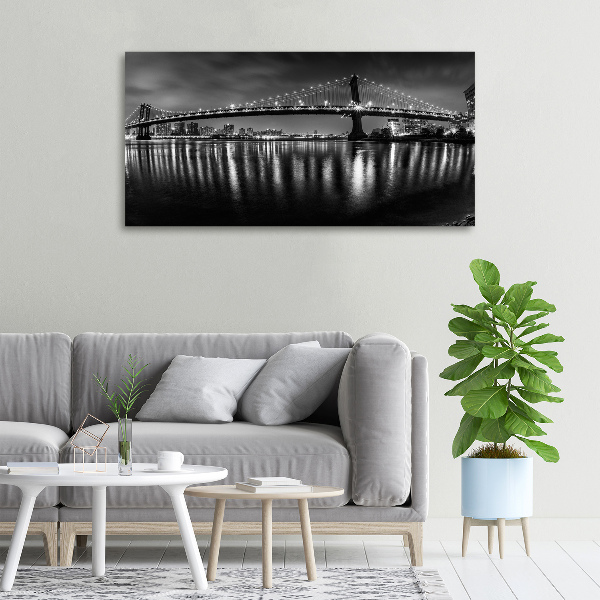 Canvas foto Manhattan 's nachts