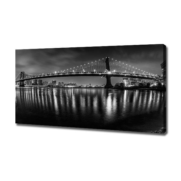 Canvas foto Manhattan 's nachts