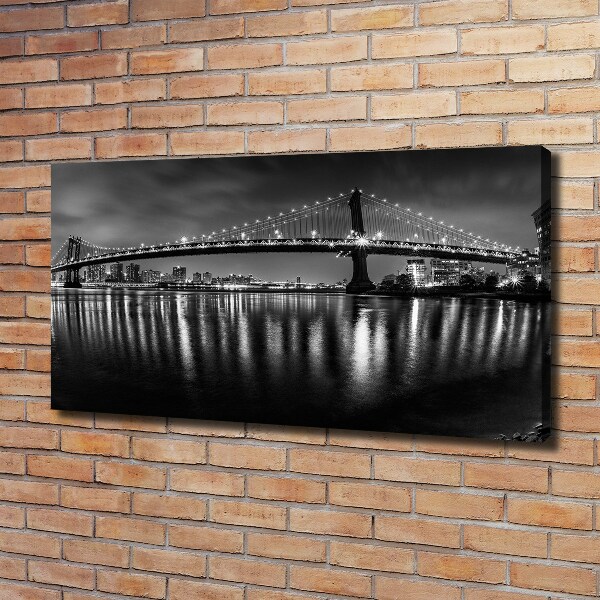 Canvas foto Manhattan 's nachts