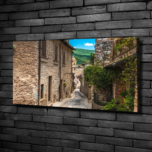 Canvas schilderij Een charmante straat