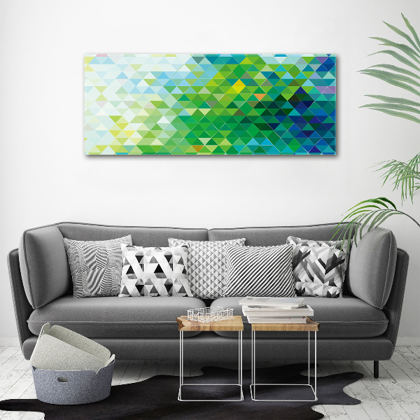 Canvas schilderij Abstracte driehoeken