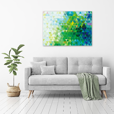 Canvas schilderij Abstracte driehoeken