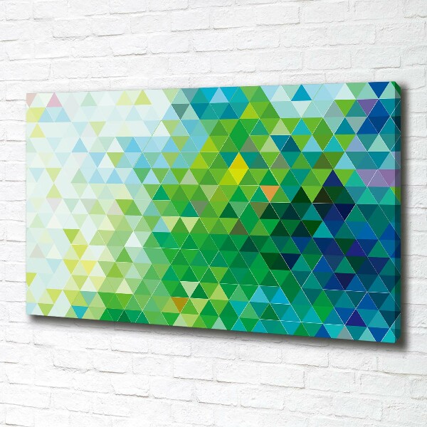 Canvas schilderij Abstracte driehoeken